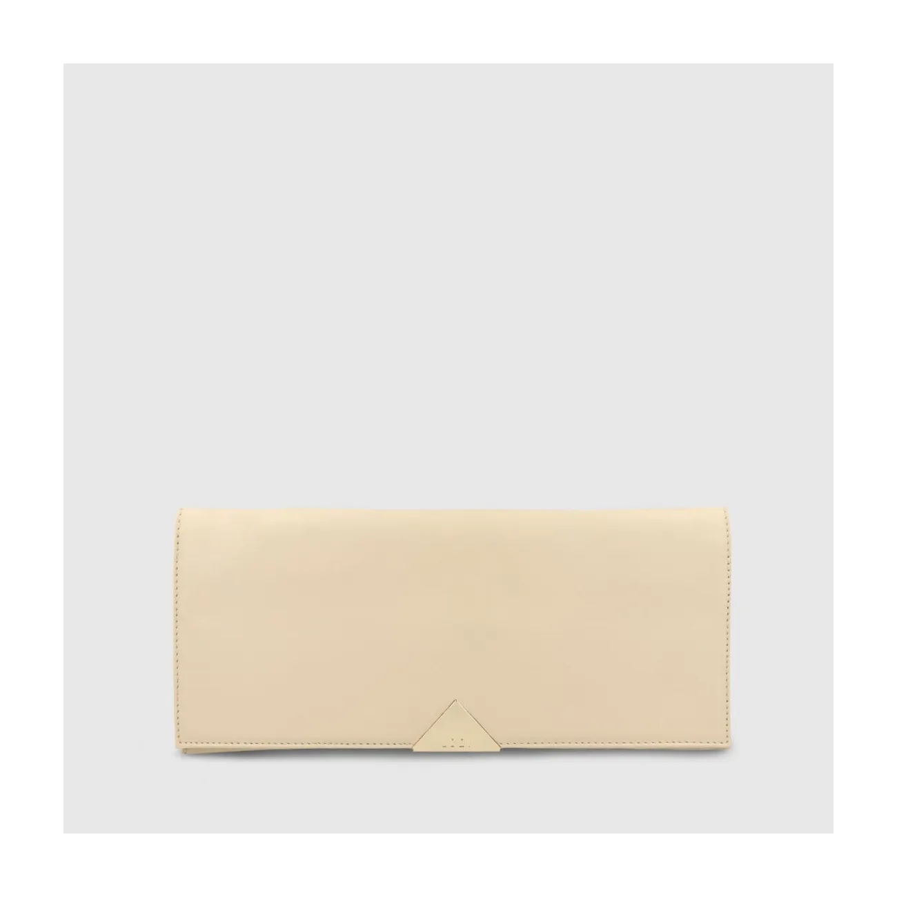 Bolso cartera de mano en piel de color beige | LODI Bolsos de mujer online.