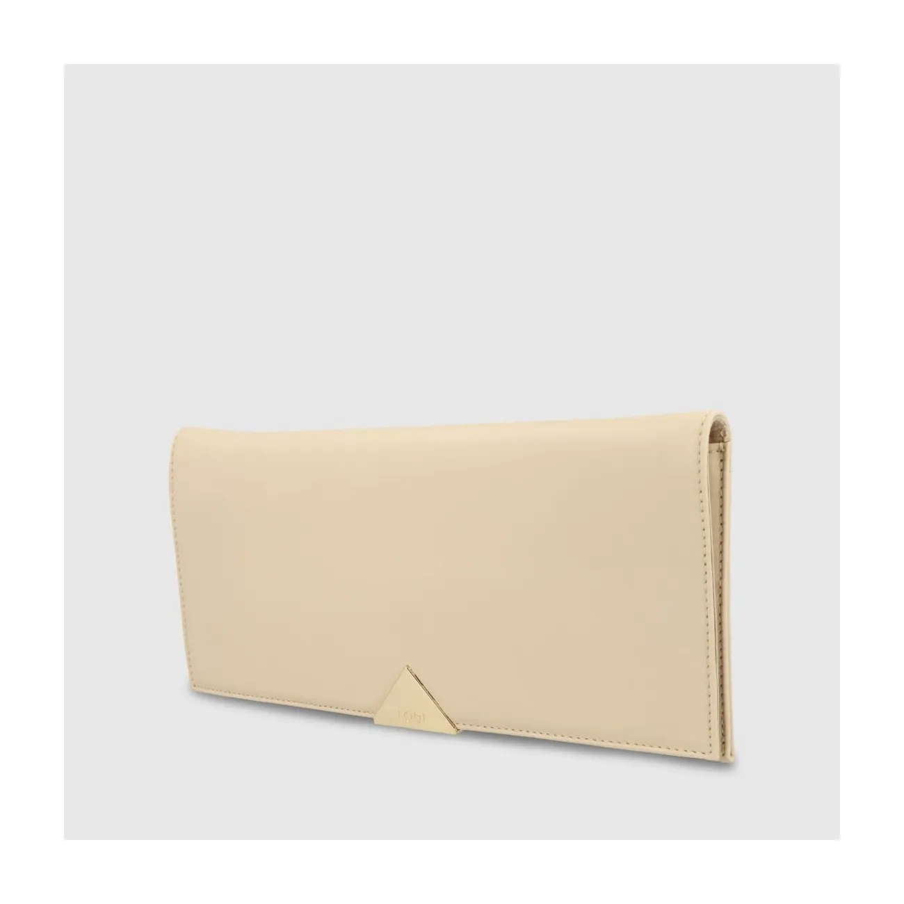 Bolso cartera de mano en piel de color beige | LODI Bolsos de mujer online.