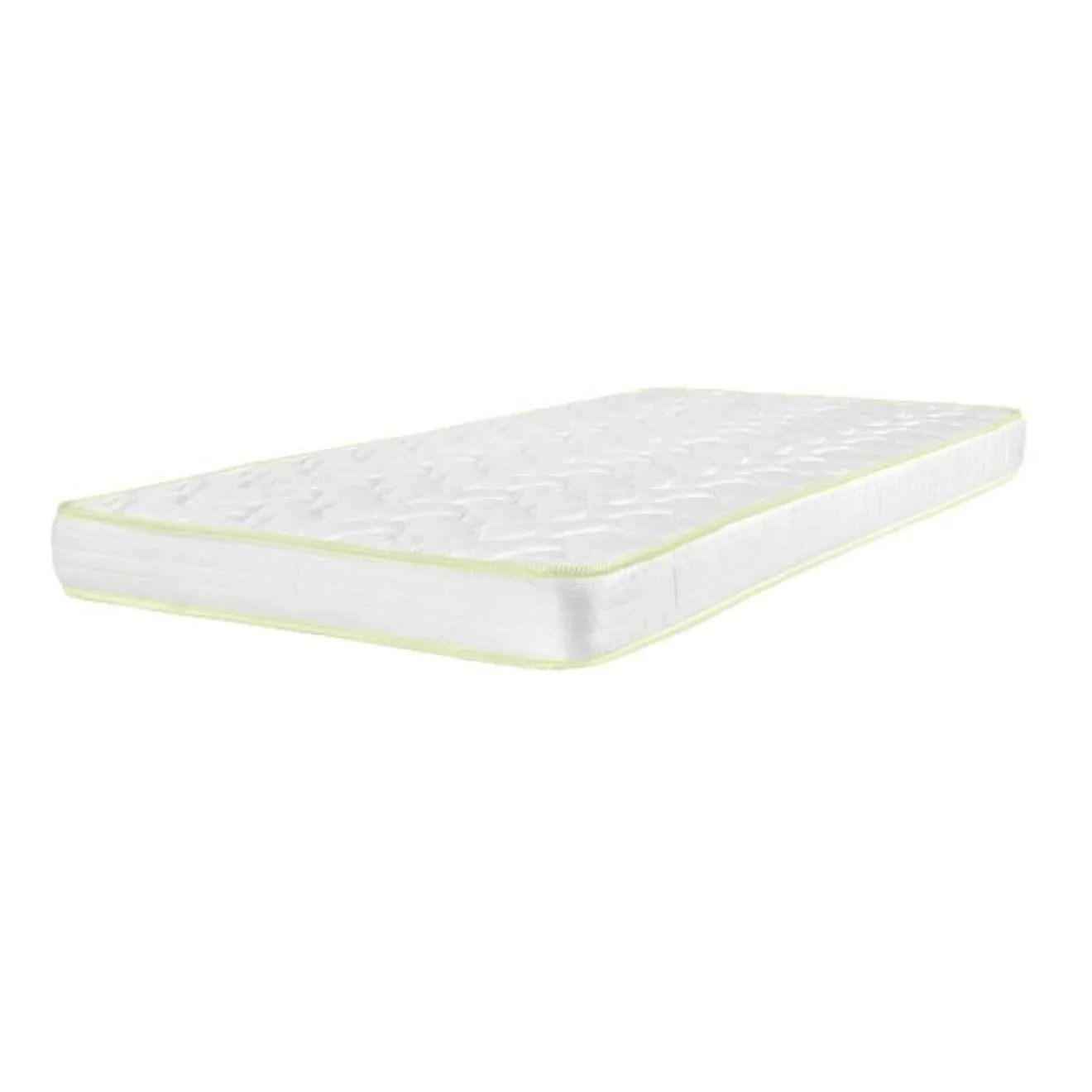 Pack lit superposé haut avec 2 matelas Aniba Brut 90x190 cm blanc - Akiten Retail