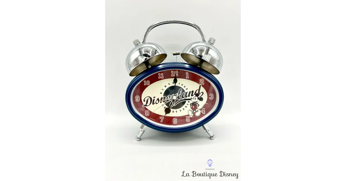 Réveil Mickey Mouse since 1992 Disneyland Paris Disney horloge bleu bordeaux